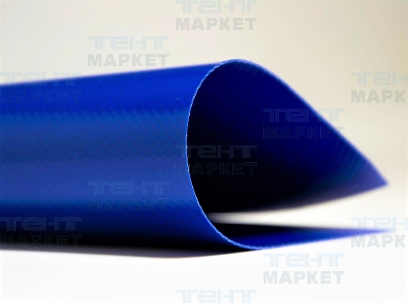 Тентовая ткань ПВХ 650 г/м2, рулон 2,5 х 65 м (синяя)