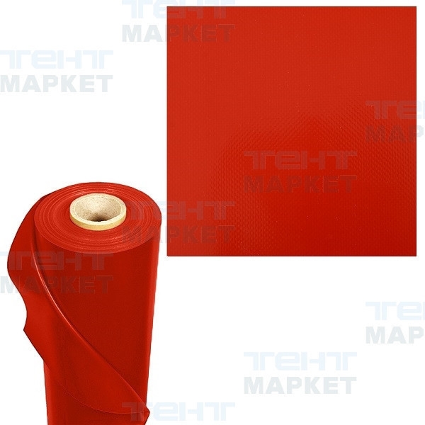 Тентовая ткань ПВХ 600 г/м2, отрез 1,5 х 5 м (красная)