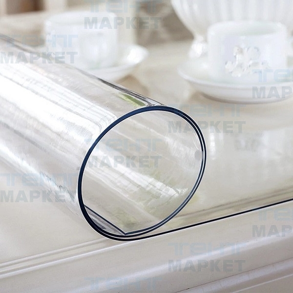 Прозрачная плёнка ПВХ 1000 мкм, рулон 1.4 х 25 м (толщина 1 мм)