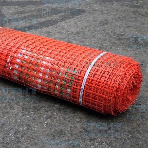 Сетка 1,3 х 25 м "Аварийное ограждение А-45" (200 гр/м2, ячейка 40х45 мм), оранжевая