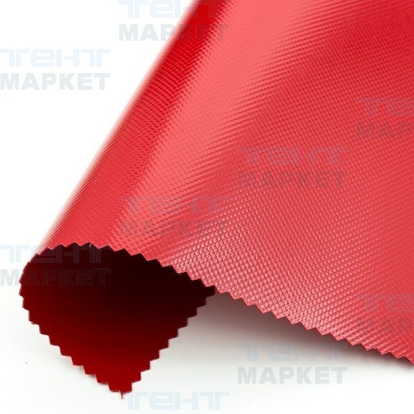 Тентовая ткань ПВХ 650 г/м2, рулон 2,5 х 65 м (красная)